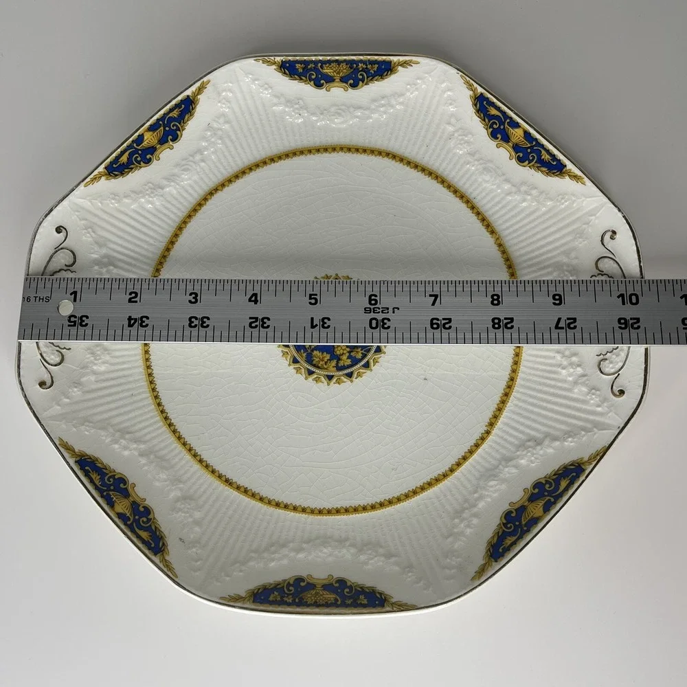 Antique‎ J & G Meakin Dinner Plate Platter England 391413 Crazing